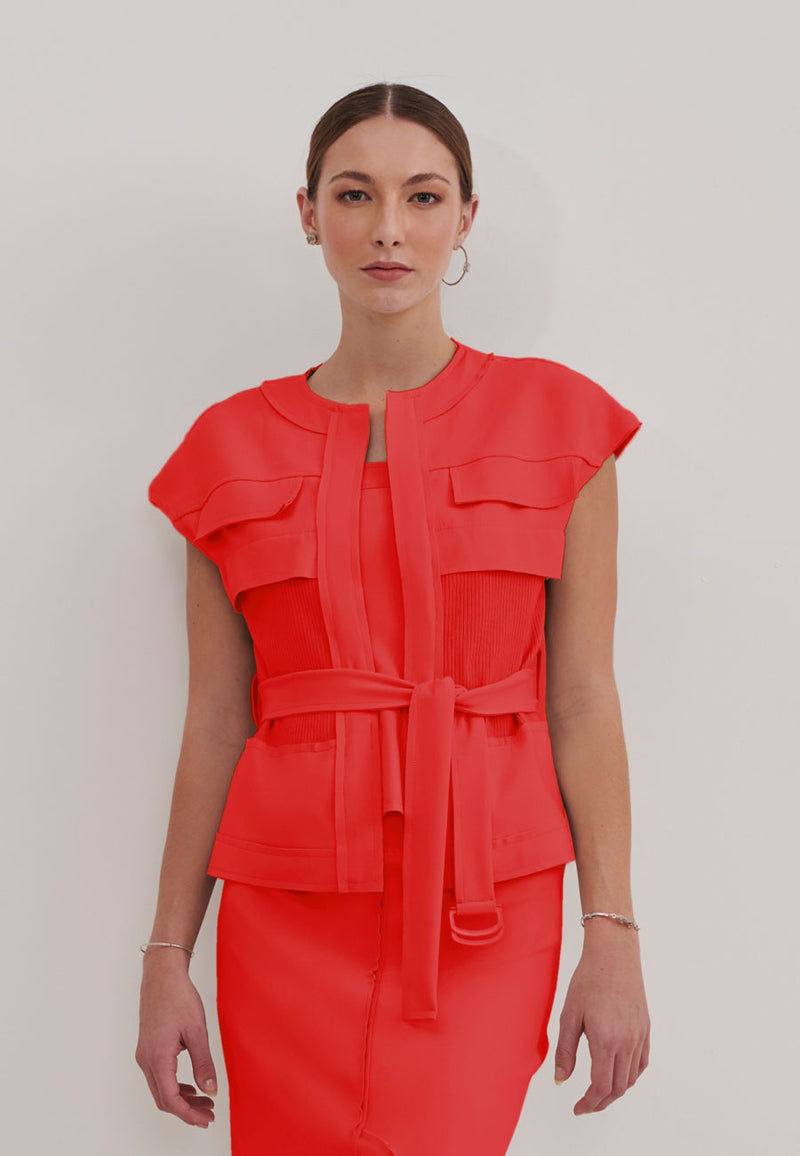 Colete Entremeio Tricô