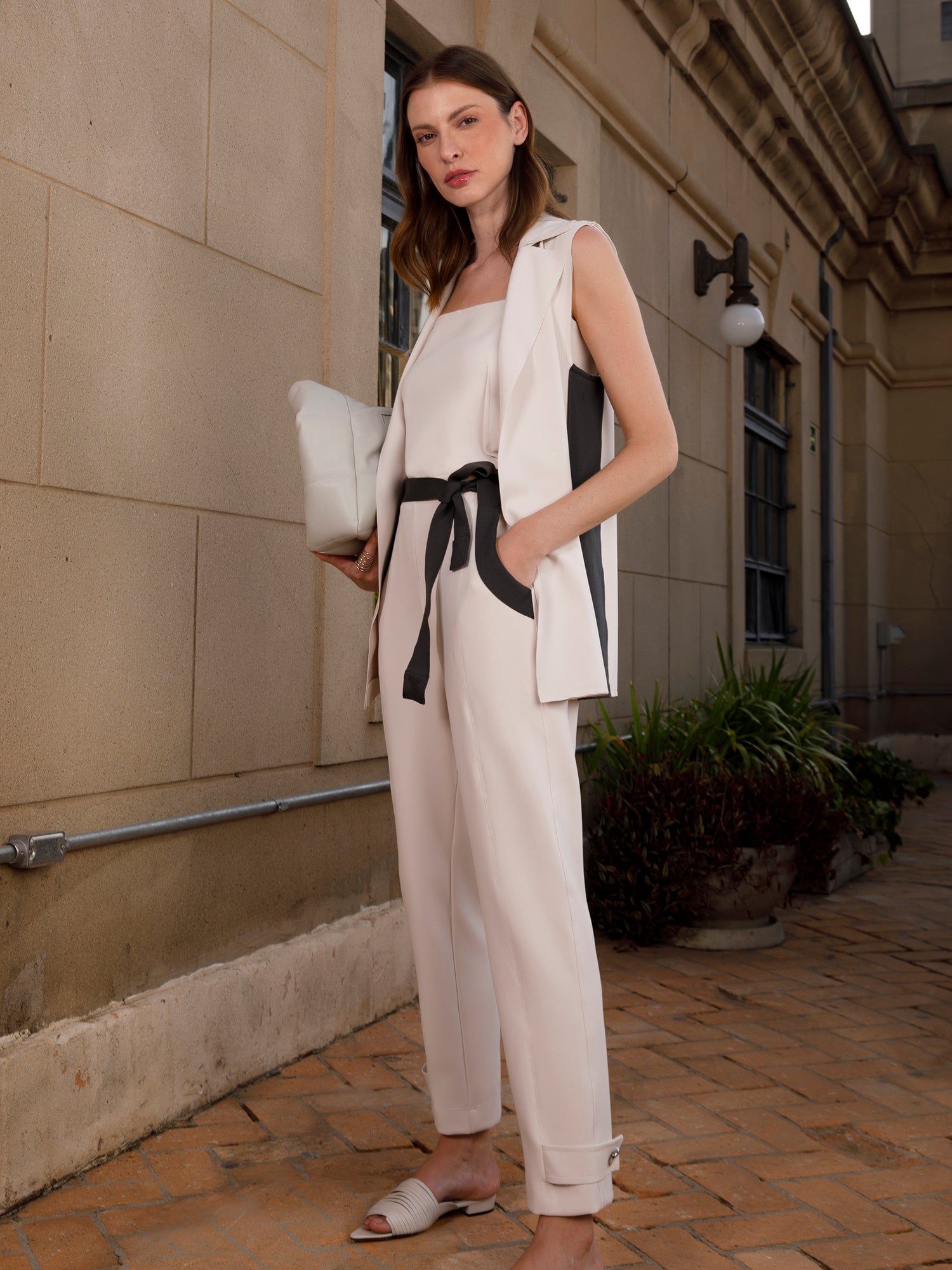 Colete Faixa Lateral Tricot