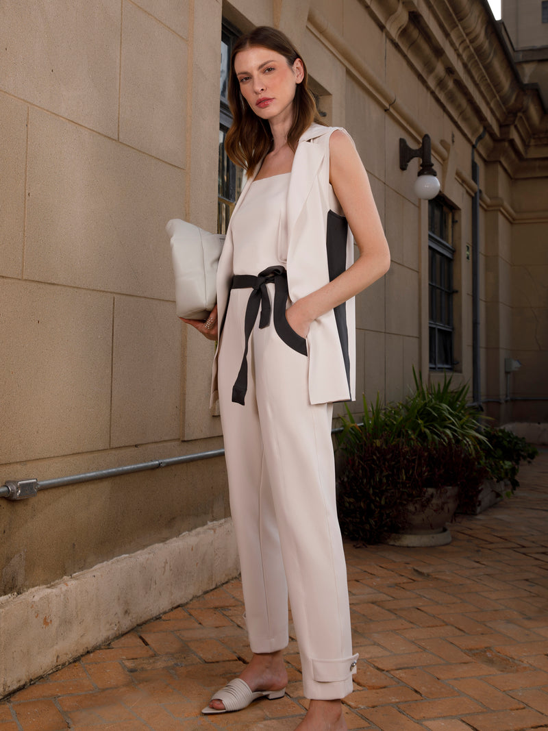 Colete Faixa Lateral Tricot