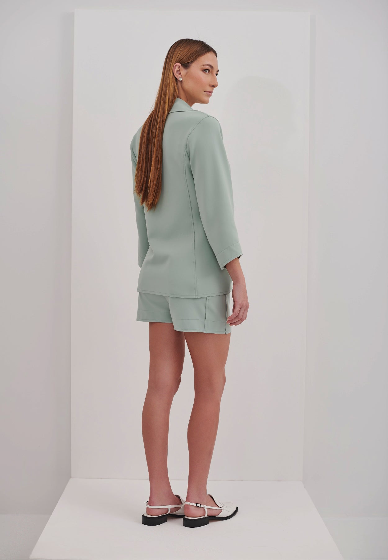 Blazer Manga 3/4 Estampado