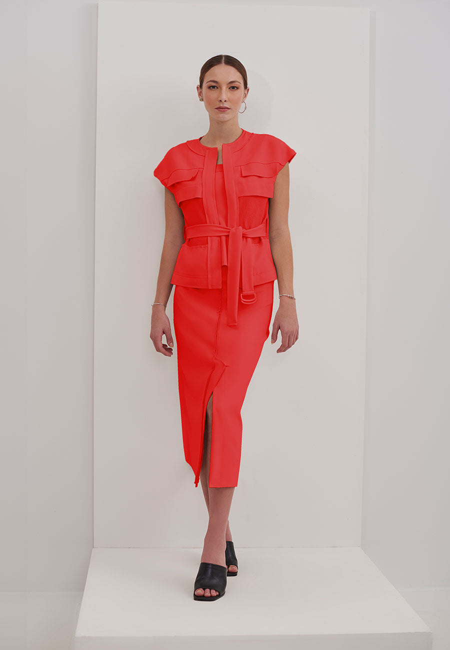 Colete Entremeio Tricô