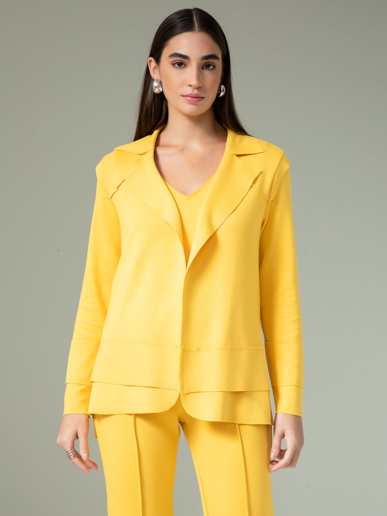 Blazer Ajustado Detalhe Barra