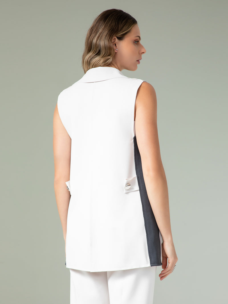 Colete Faixa Lateral Tricot