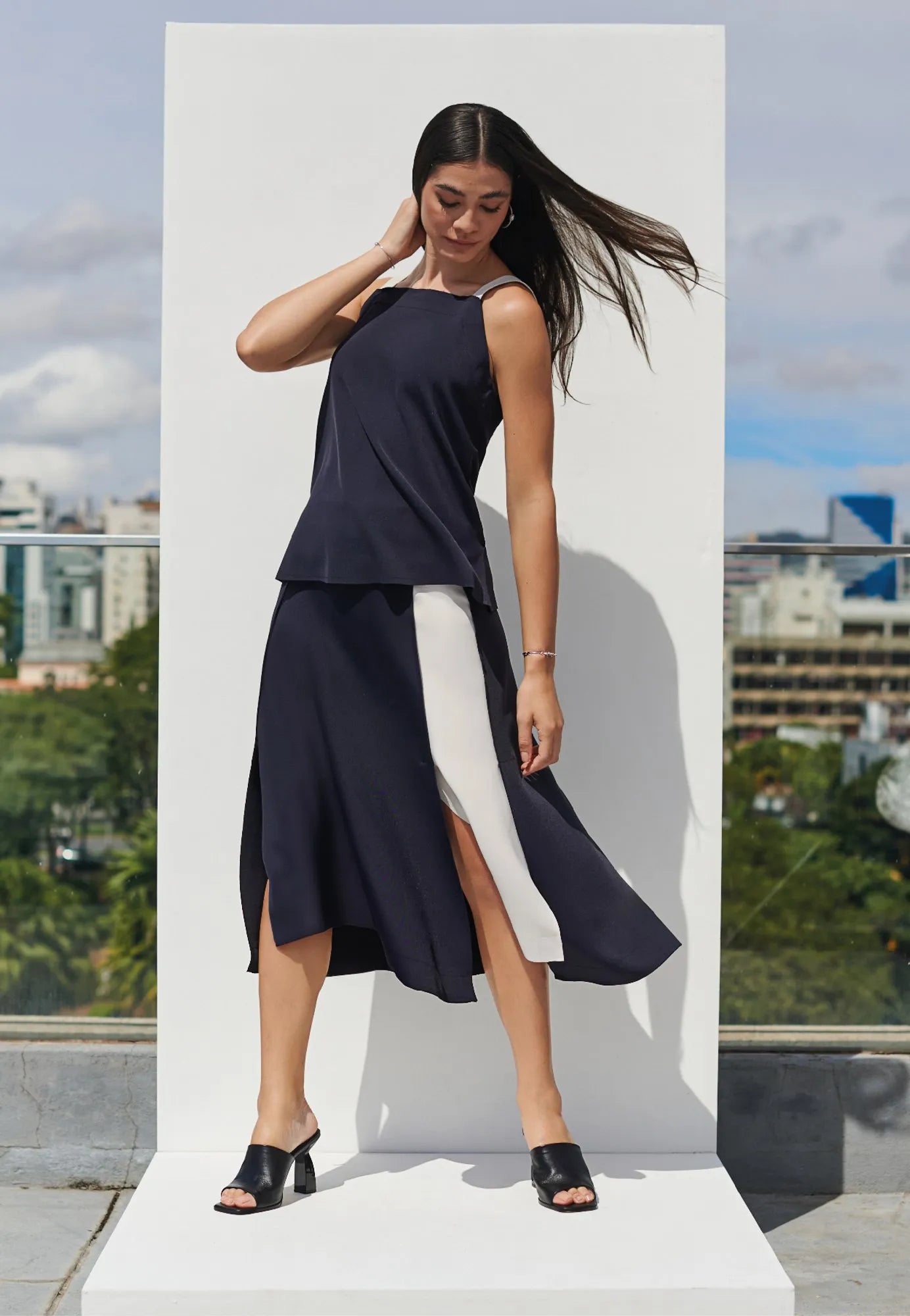 Regata Alça Tricô Fivelas