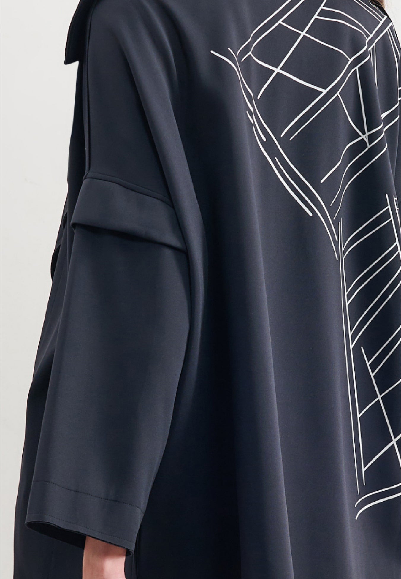 Casaco Amplo Estampa