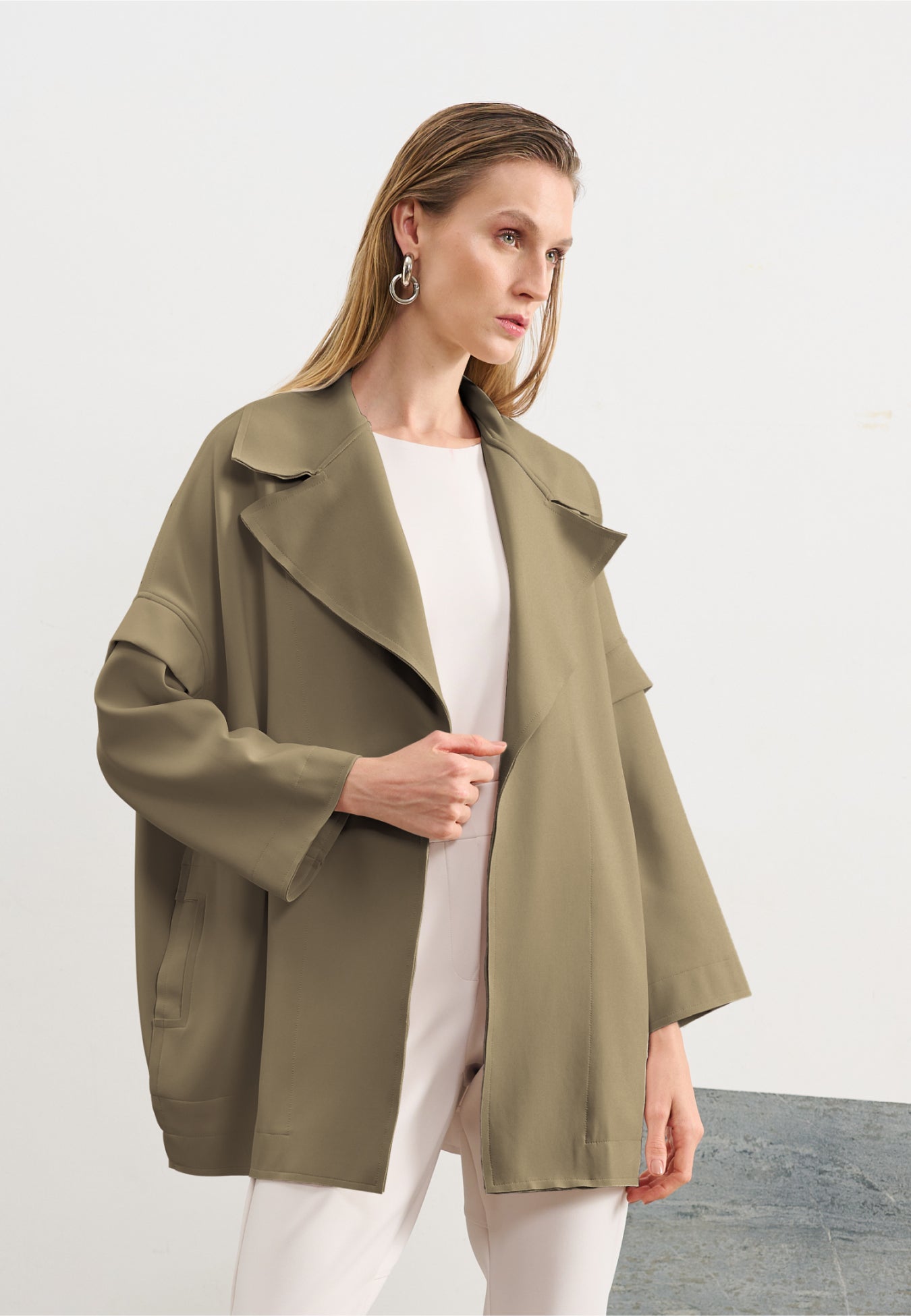 Casaco Amplo Estampa