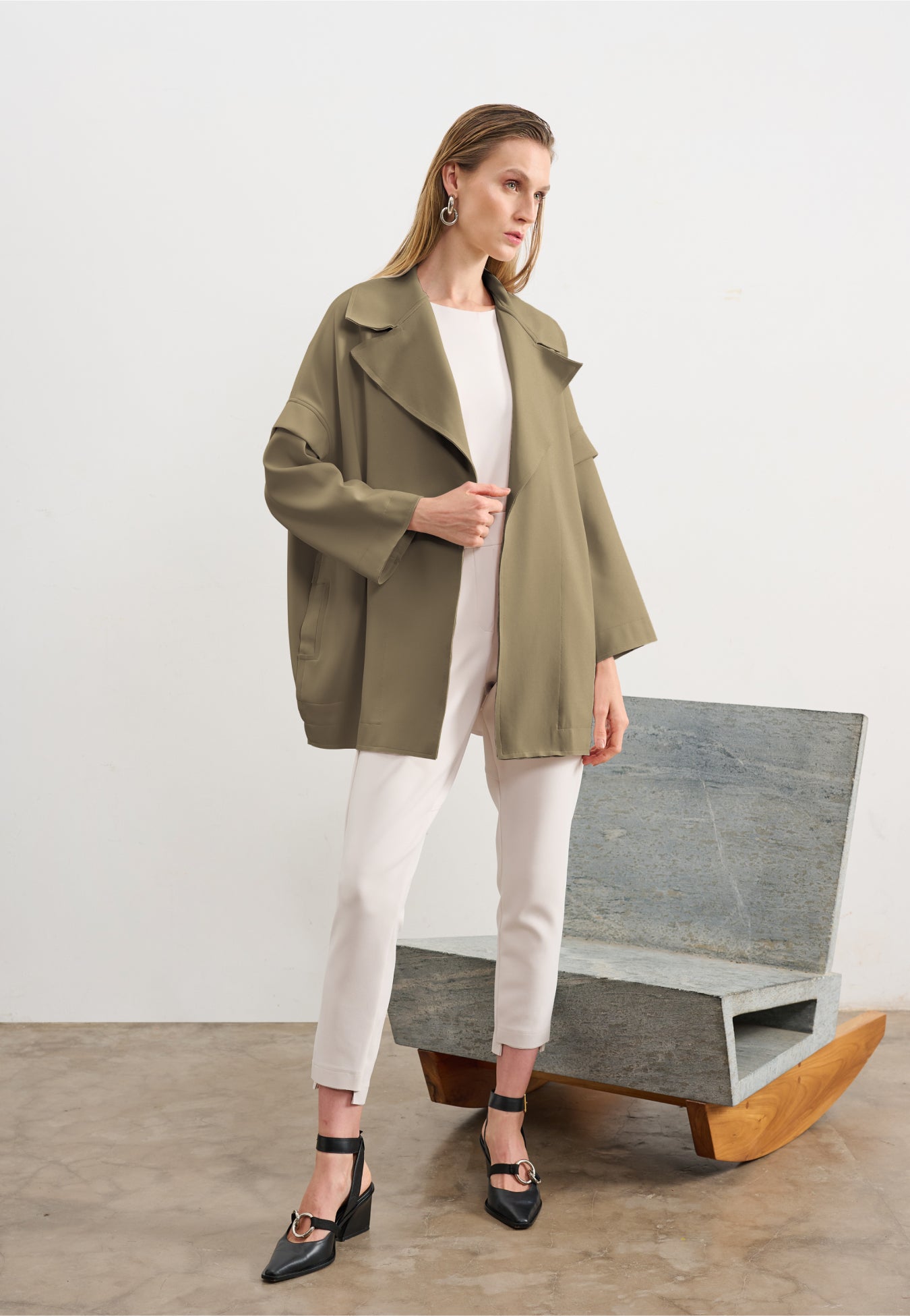 Casaco Amplo Estampa