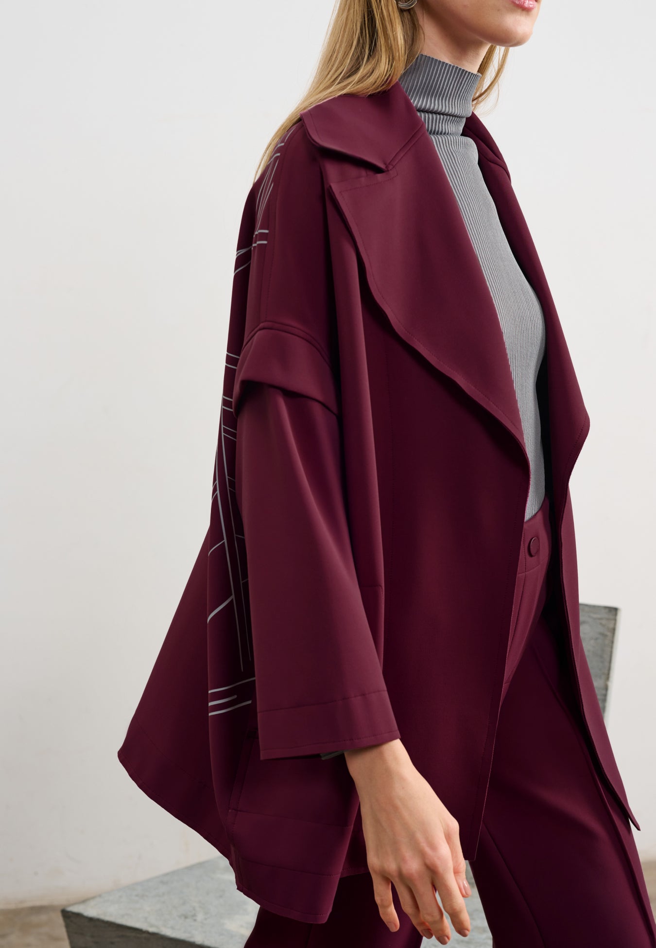 Casaco Amplo Estampa