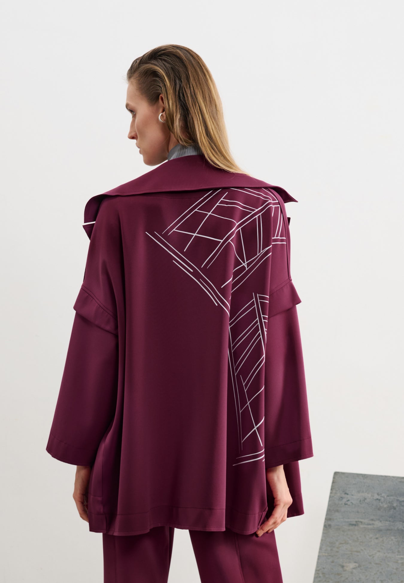 Casaco Amplo Estampa