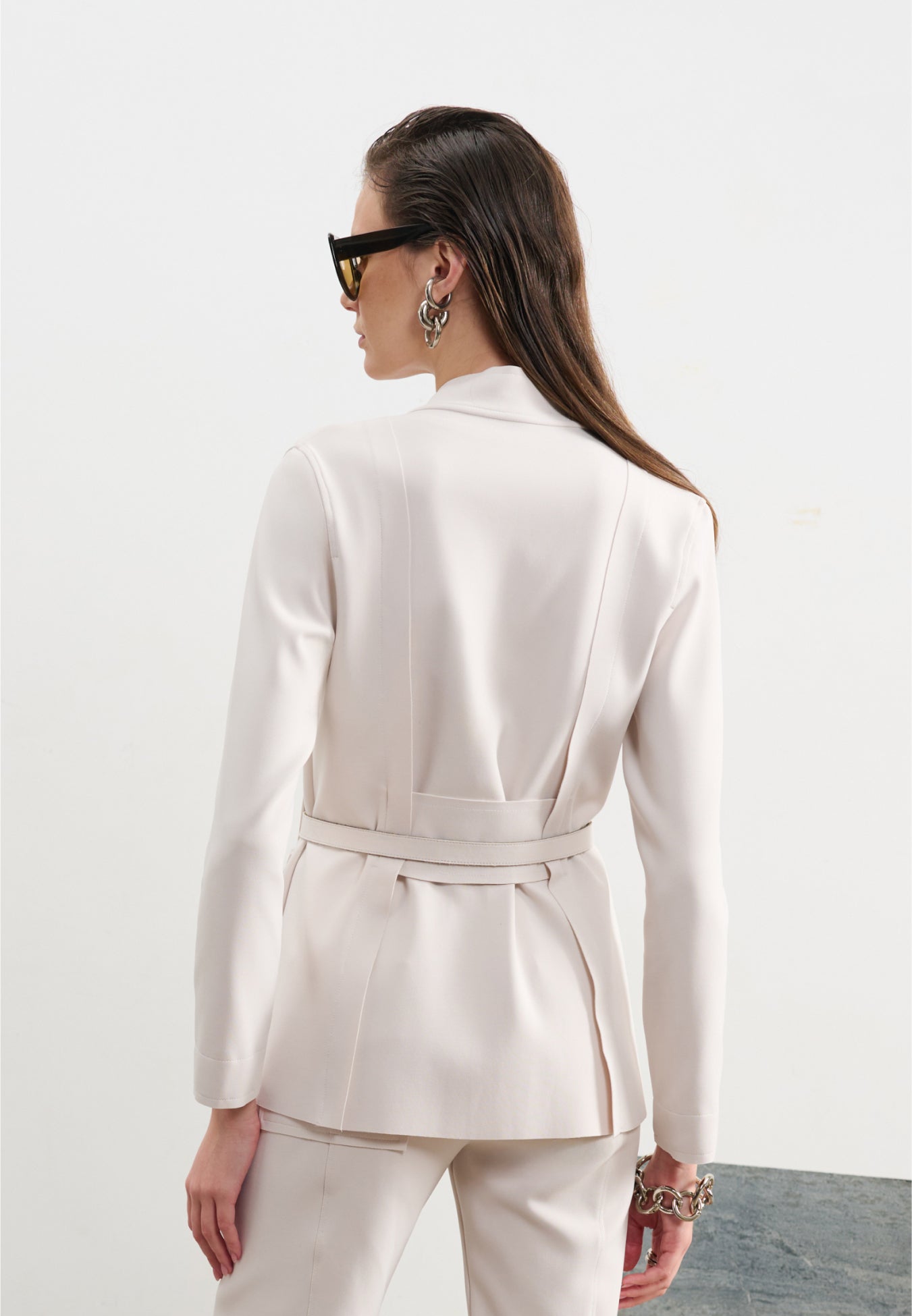 Blazer Acinturado Com Cinto