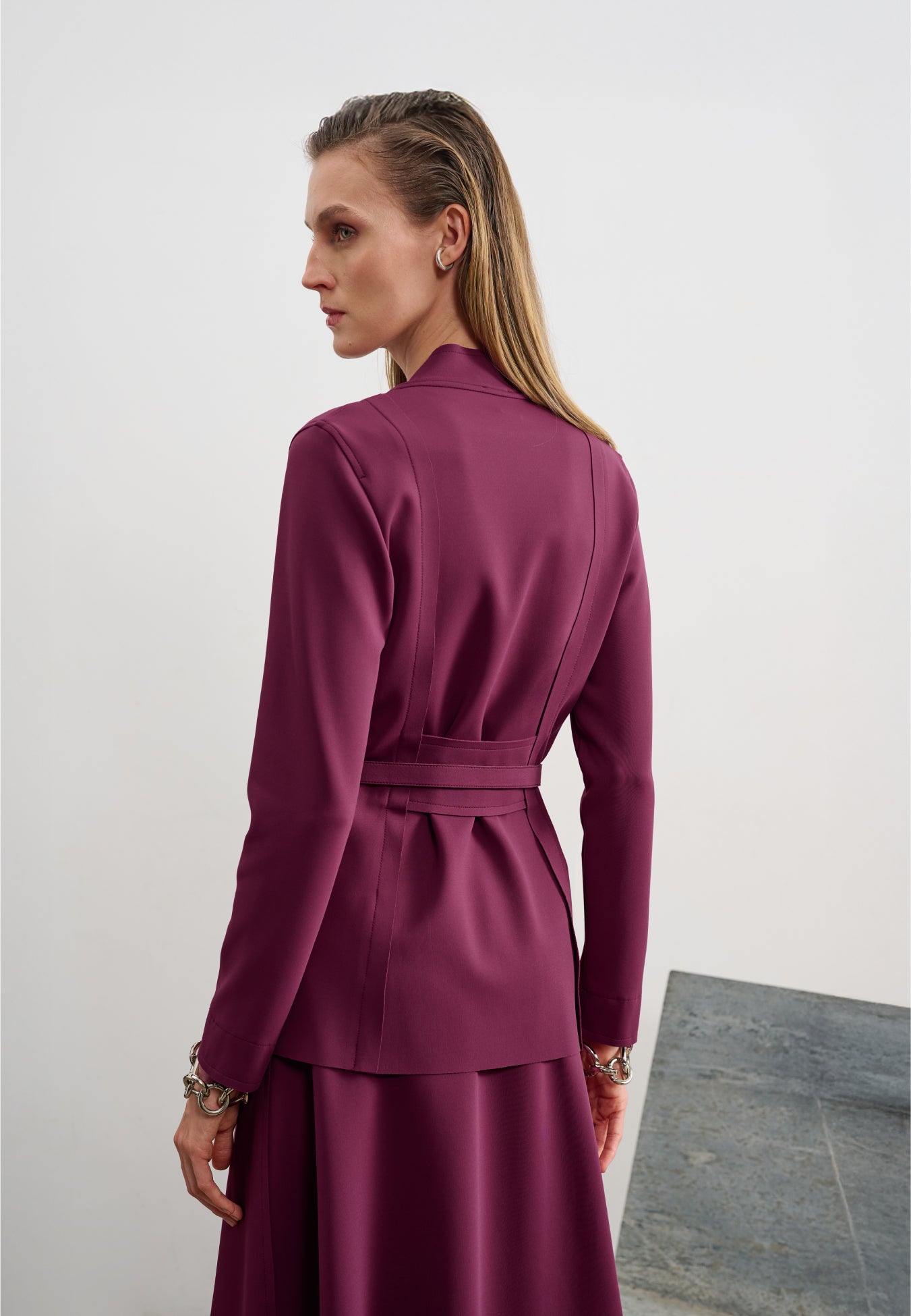 Blazer Acinturado Com Cinto