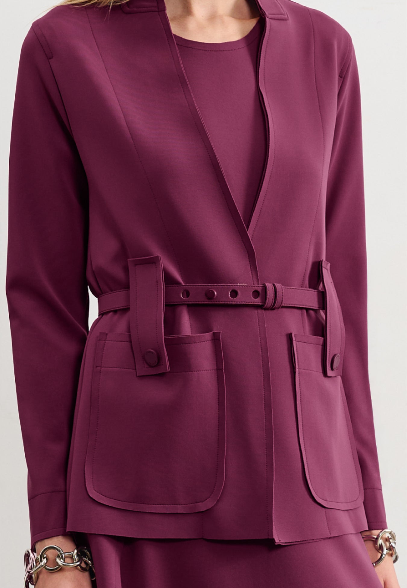 Blazer Acinturado Com Cinto