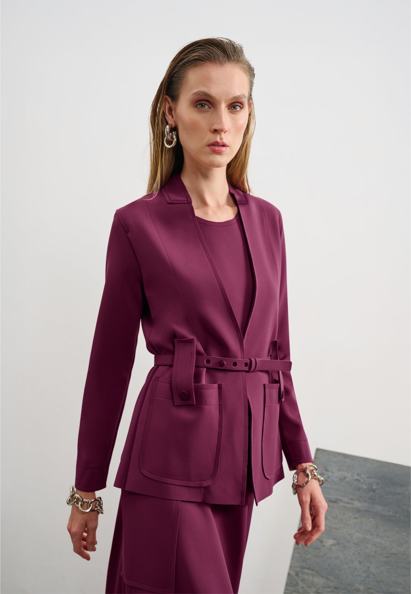 Blazer Acinturado Com Cinto