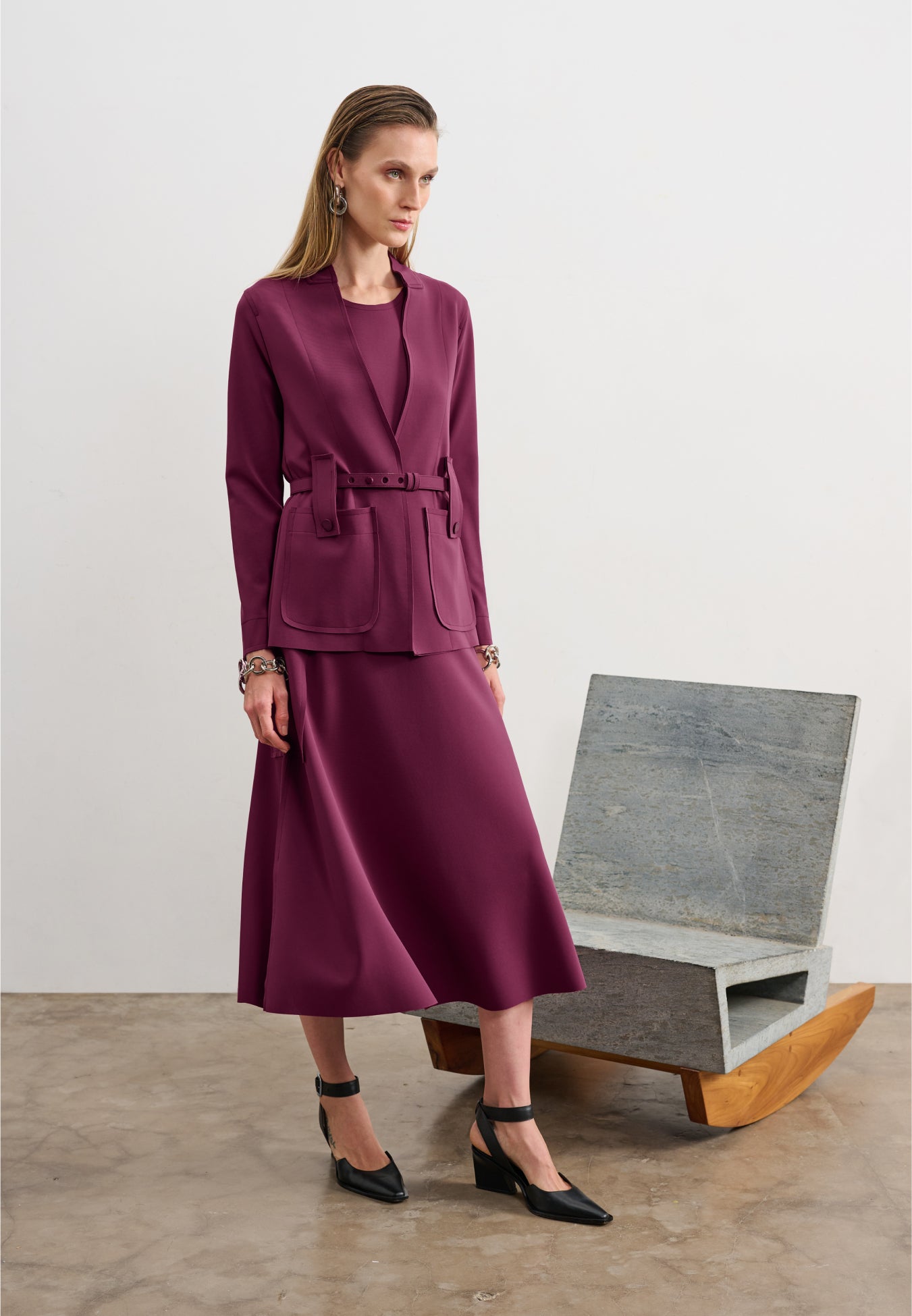 Blazer Acinturado Com Cinto