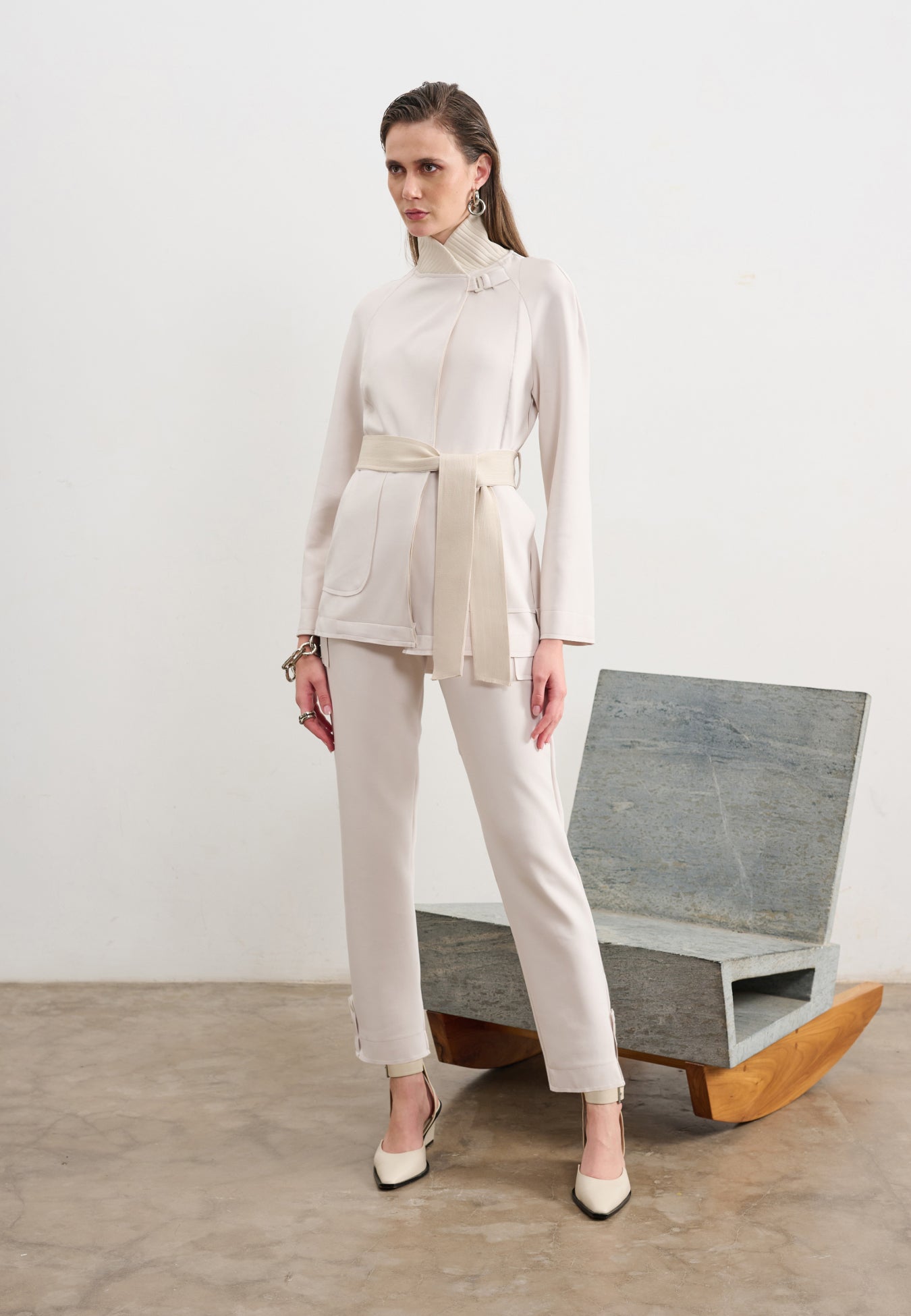 Jaqueta Alfaiataria com Gola Xale