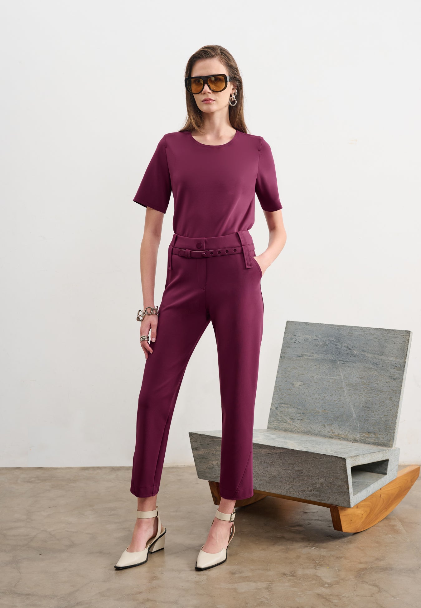 Calça Alfaiataria Com Cinto