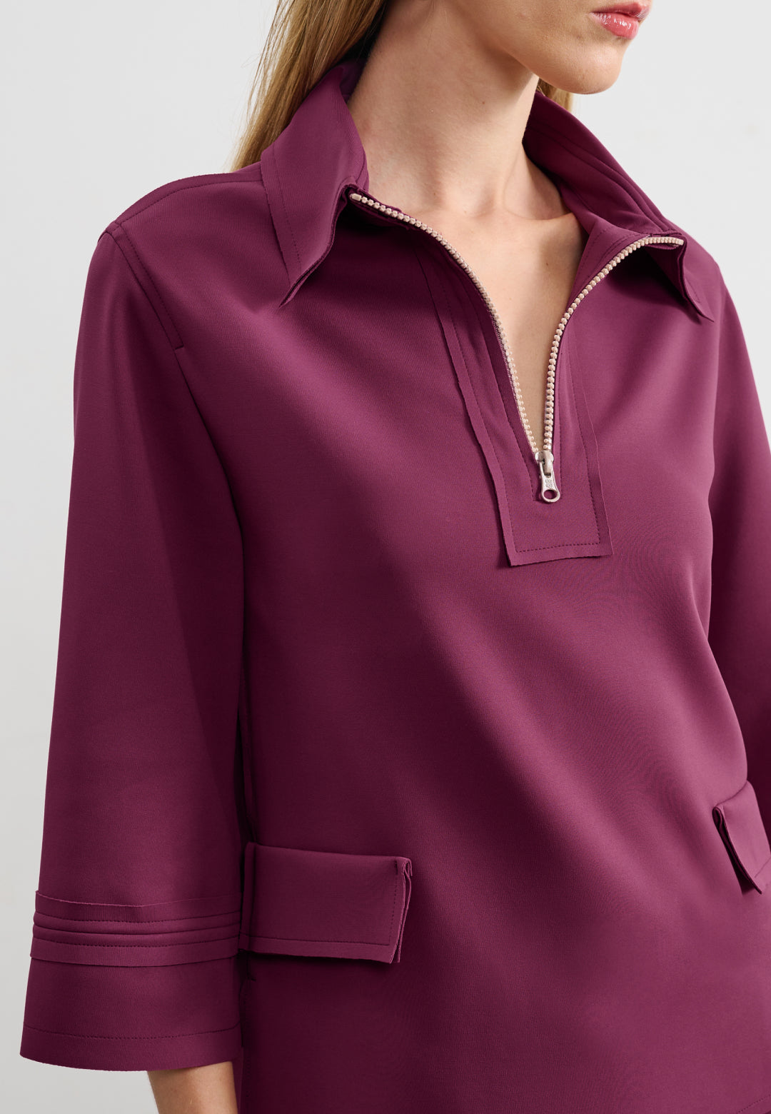 Camisa Alfaiataria Zíper