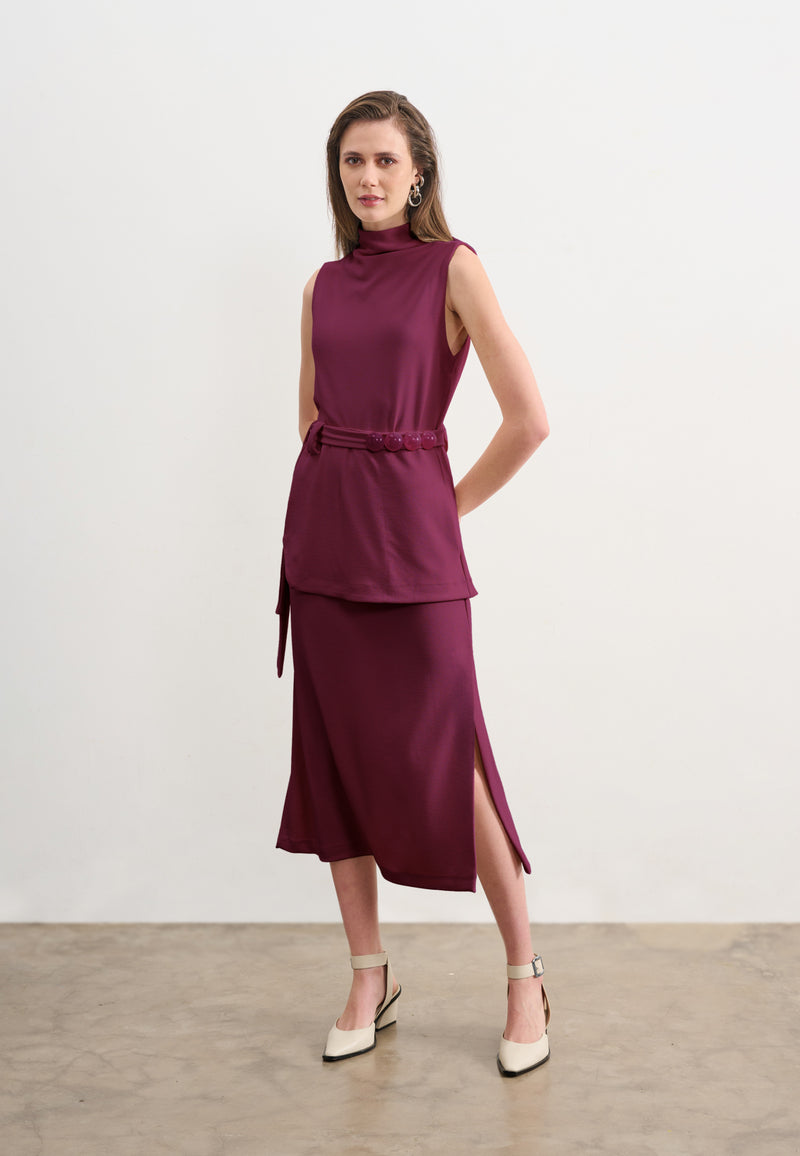 Vestido Longo Faixa Esferas