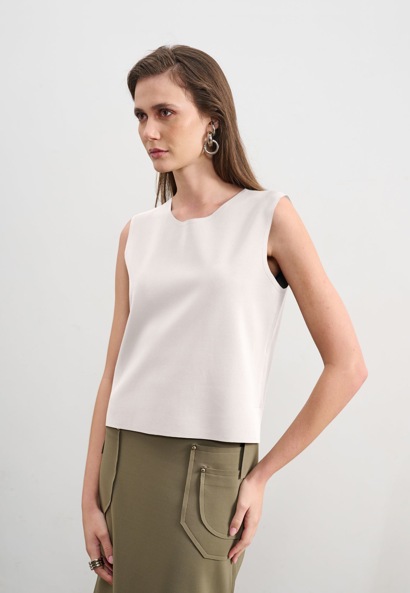 Blusa Reta Decote Canoa