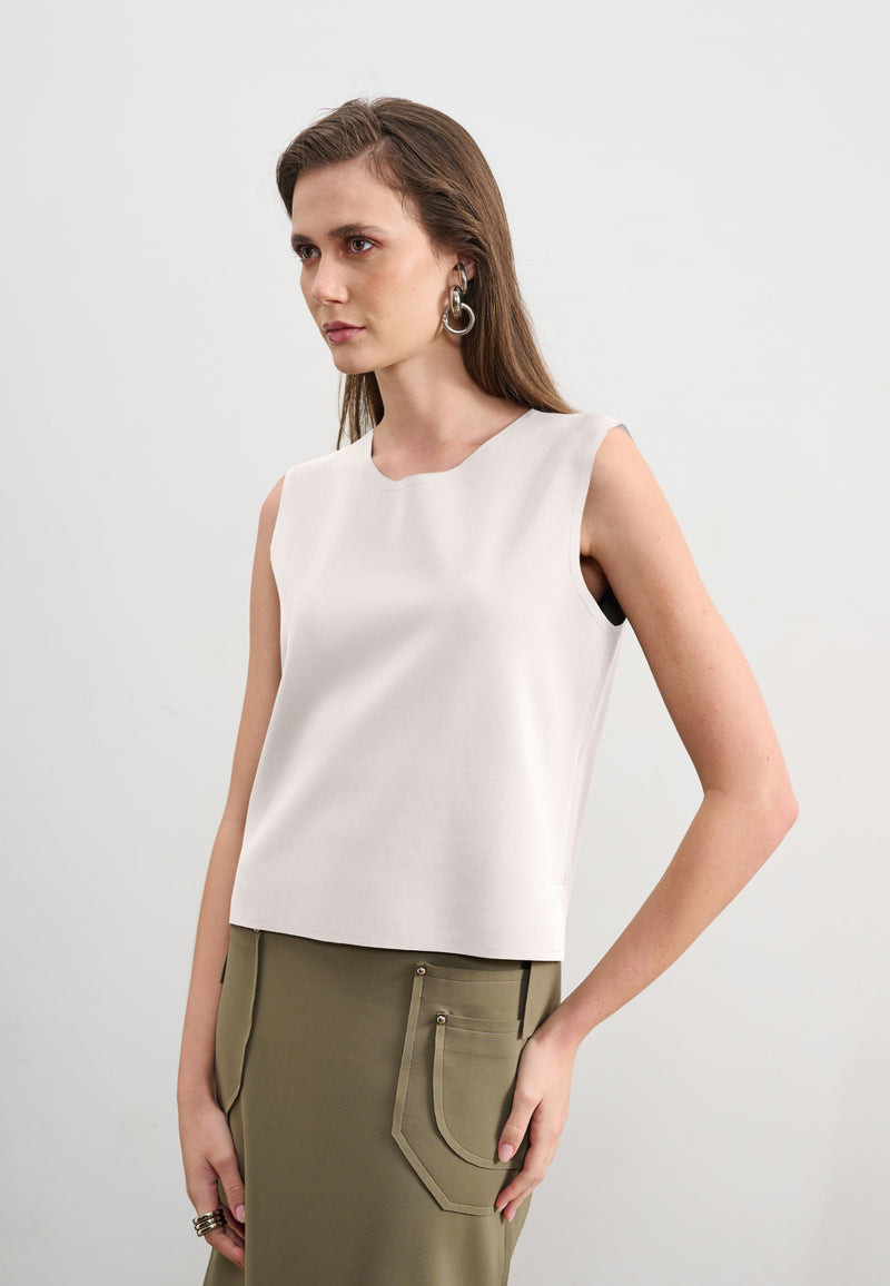 Blusa Reta Decote Canoa