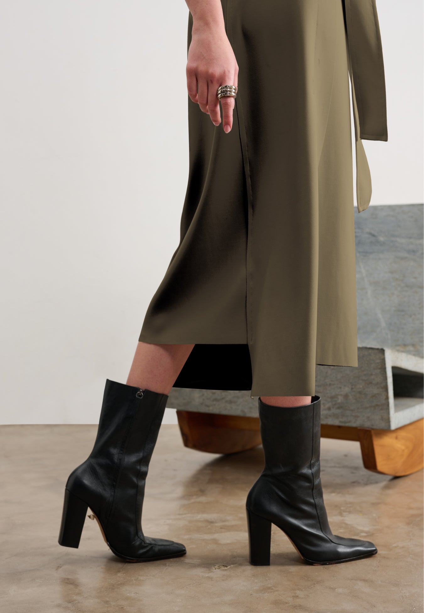 Saia Midi Movimento Com Faixa