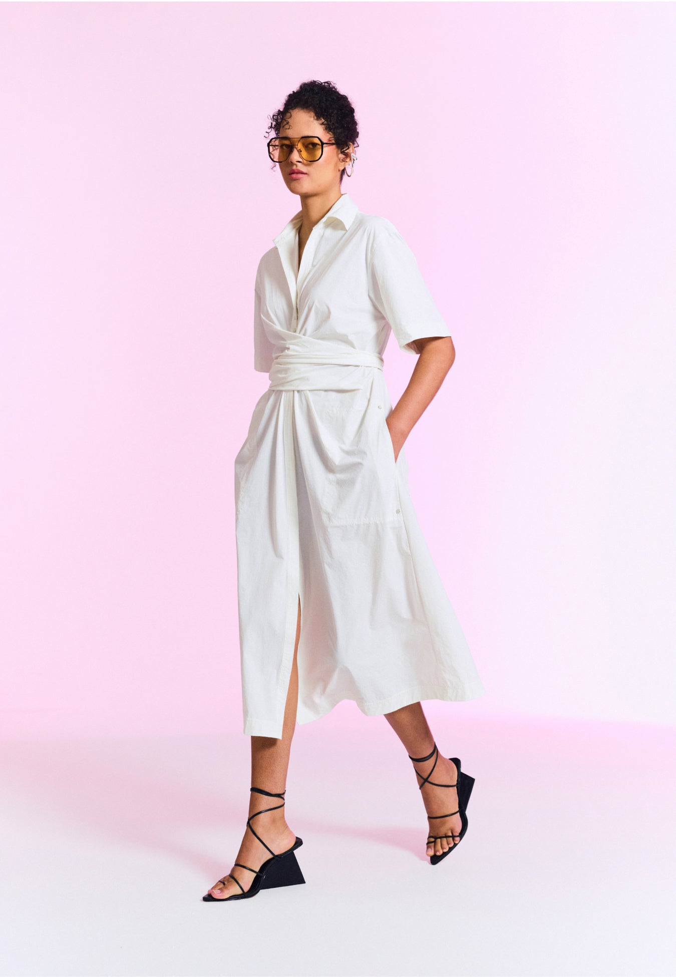 Vestido Chemise Midi