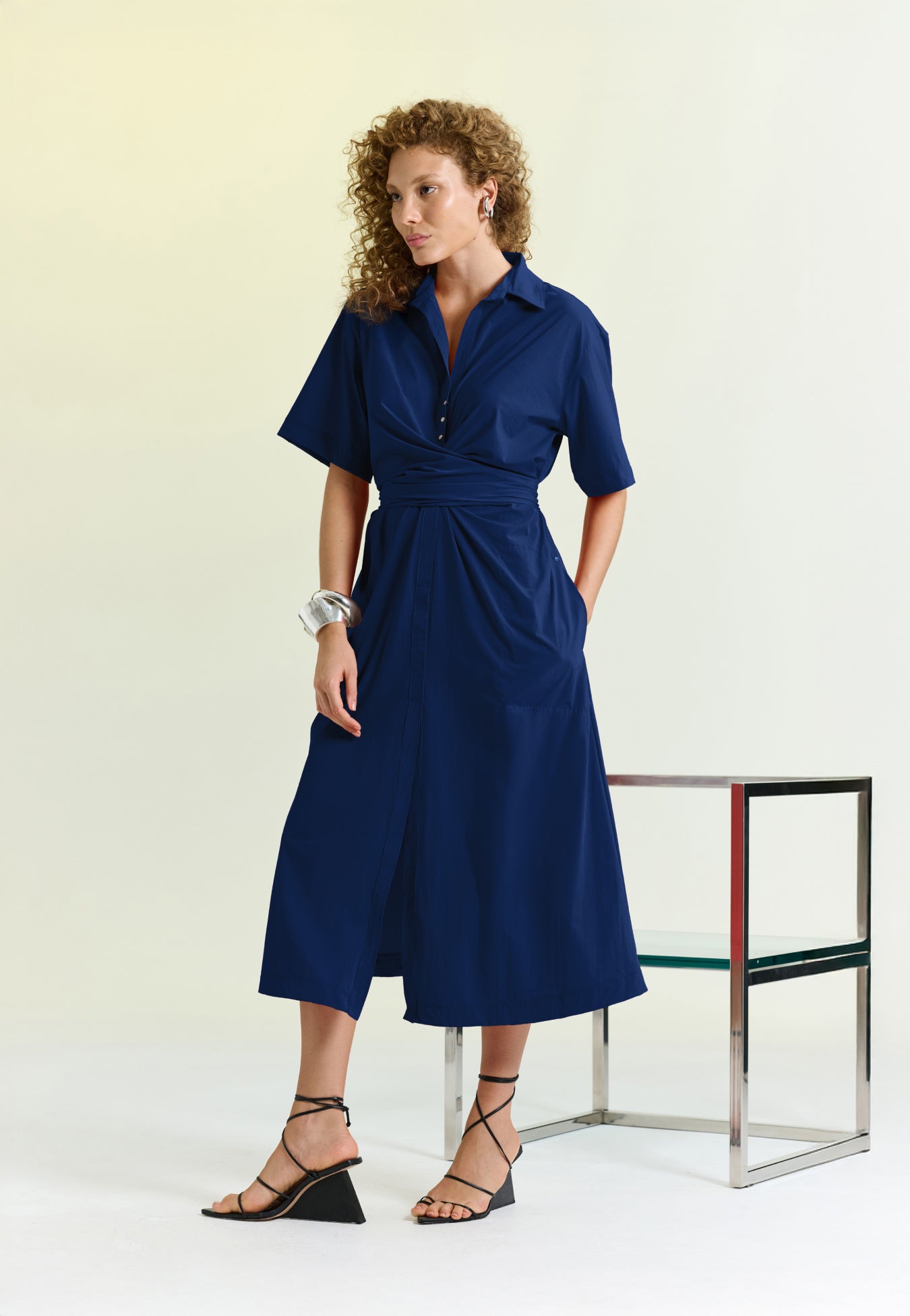 Vestido Chemise Midi