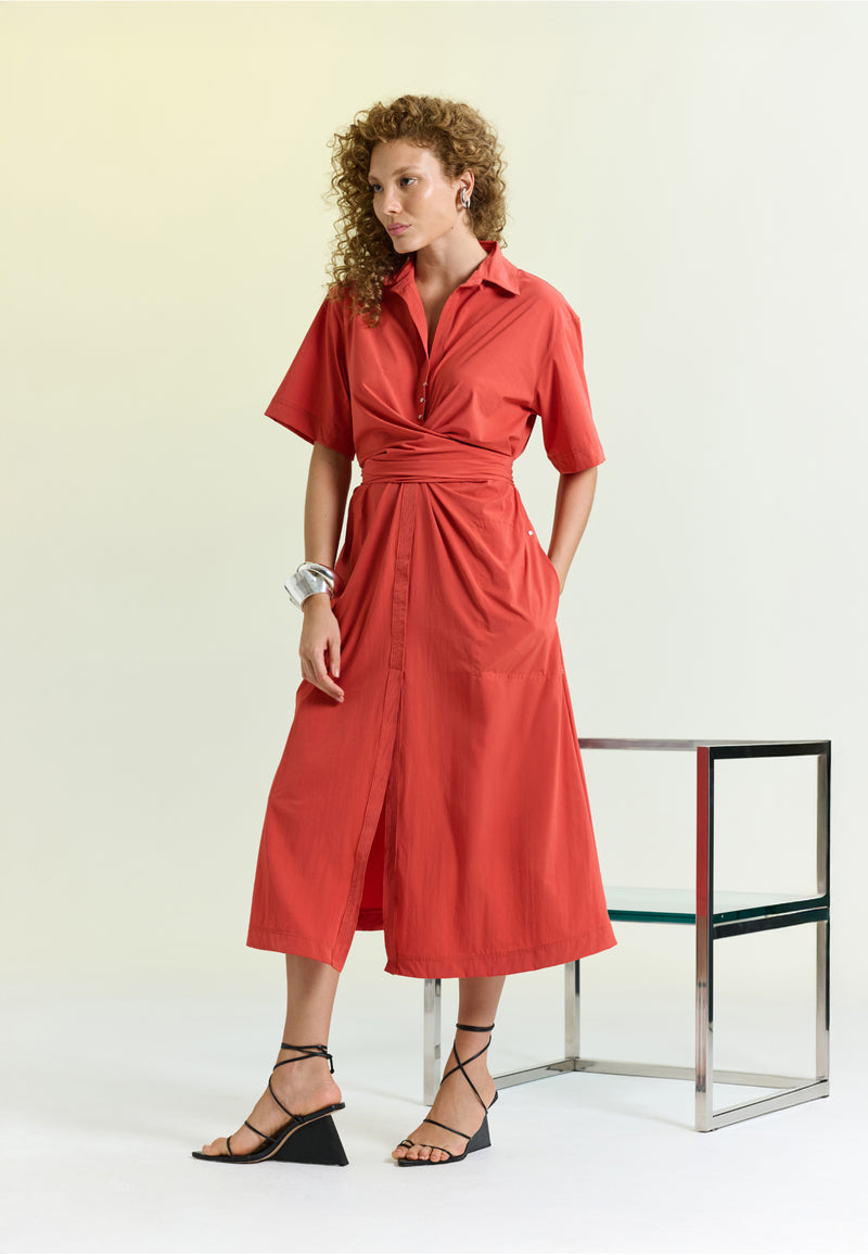 Vestido Chemise Midi