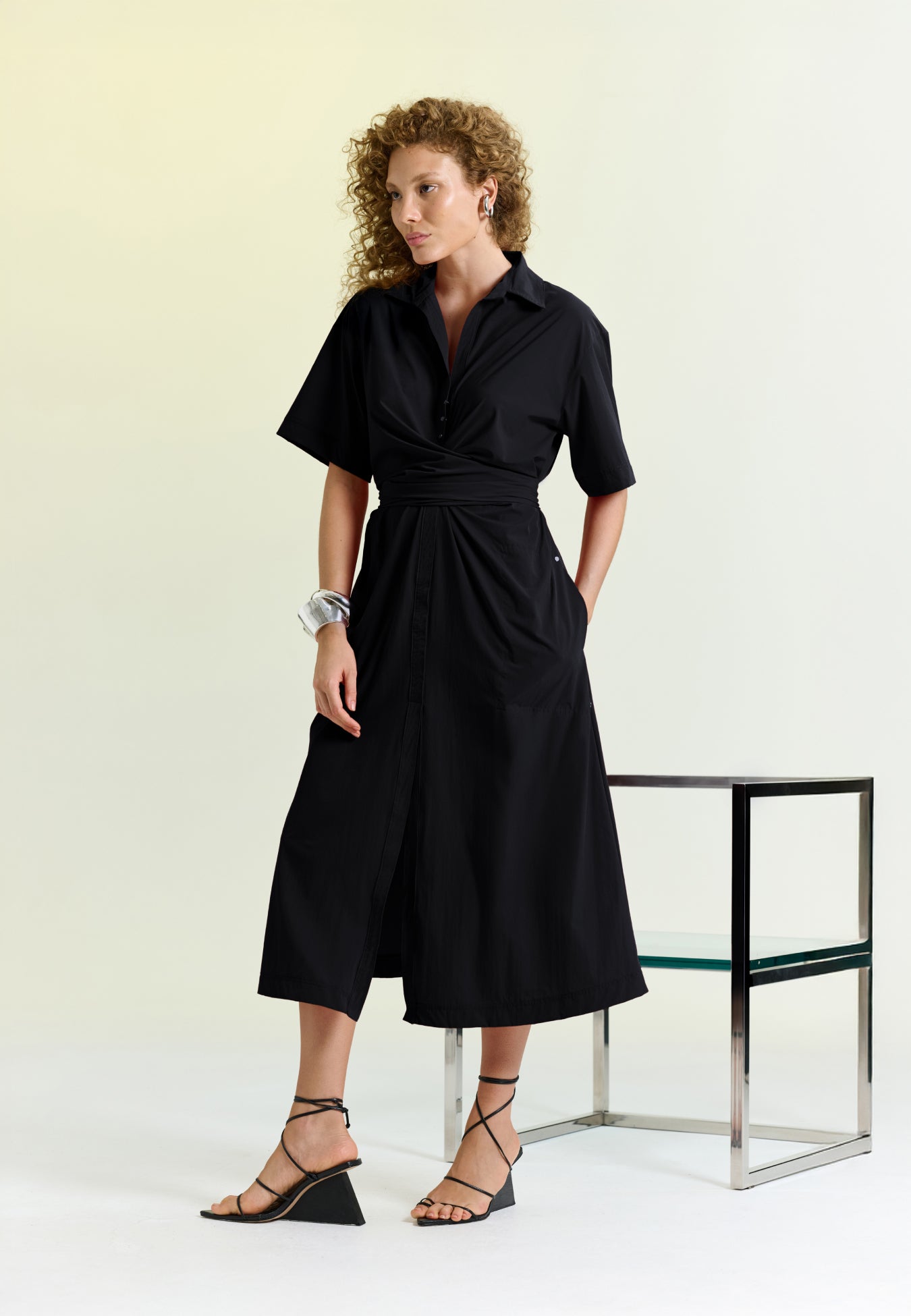 Vestido Chemise Midi