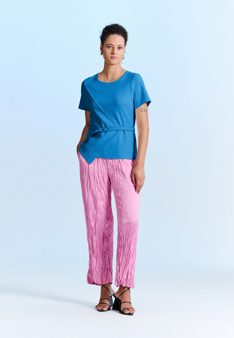 Blusa Sobreposição Assimétrica