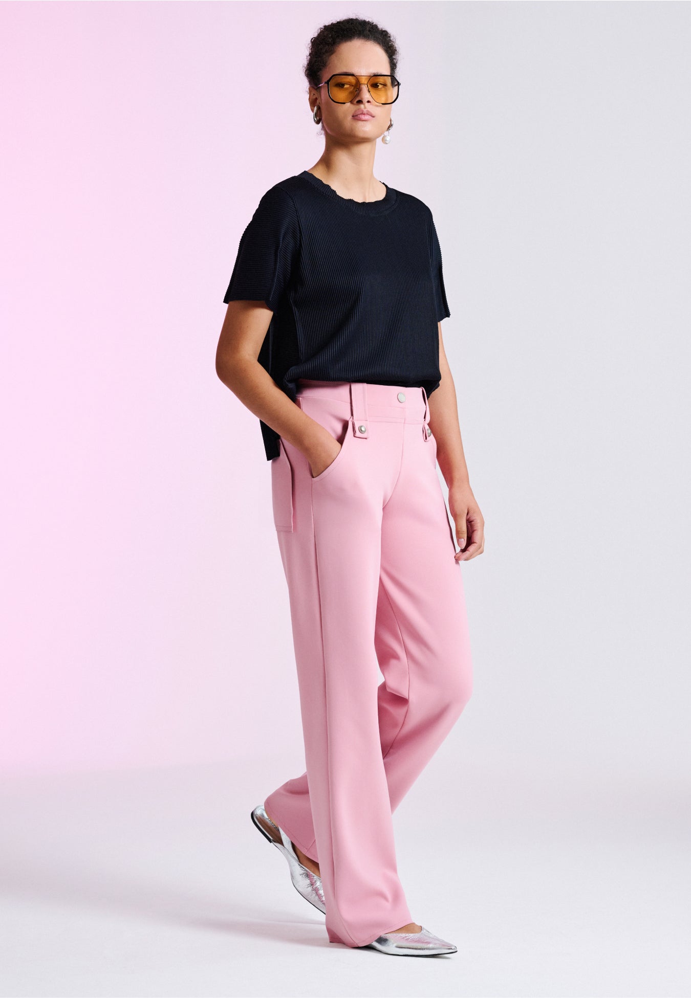 Calça Alfaiataria Cós Botões