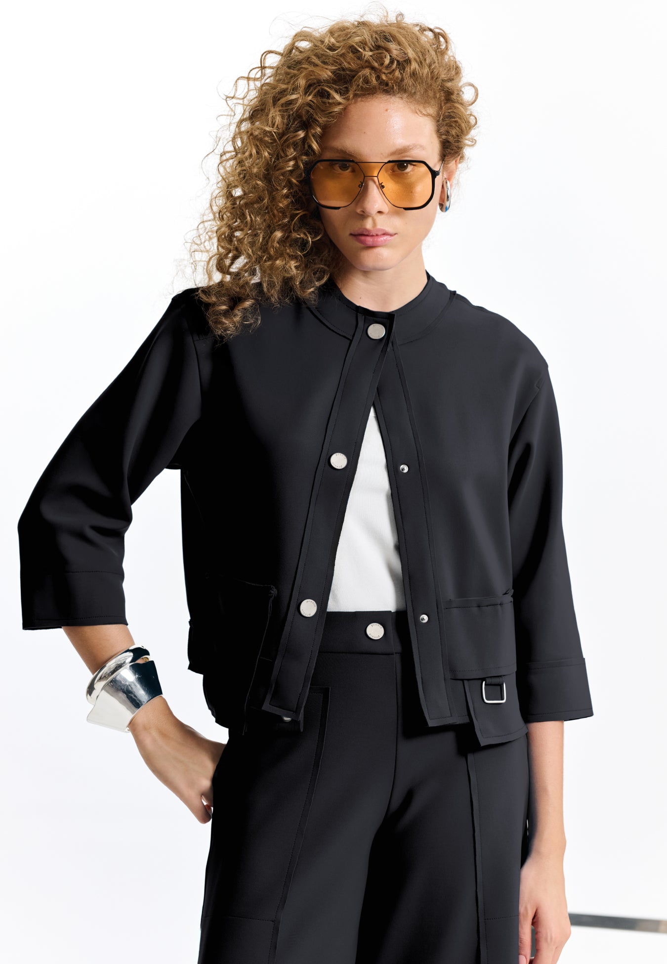 Jaqueta Alfaiataria Manga 3/4