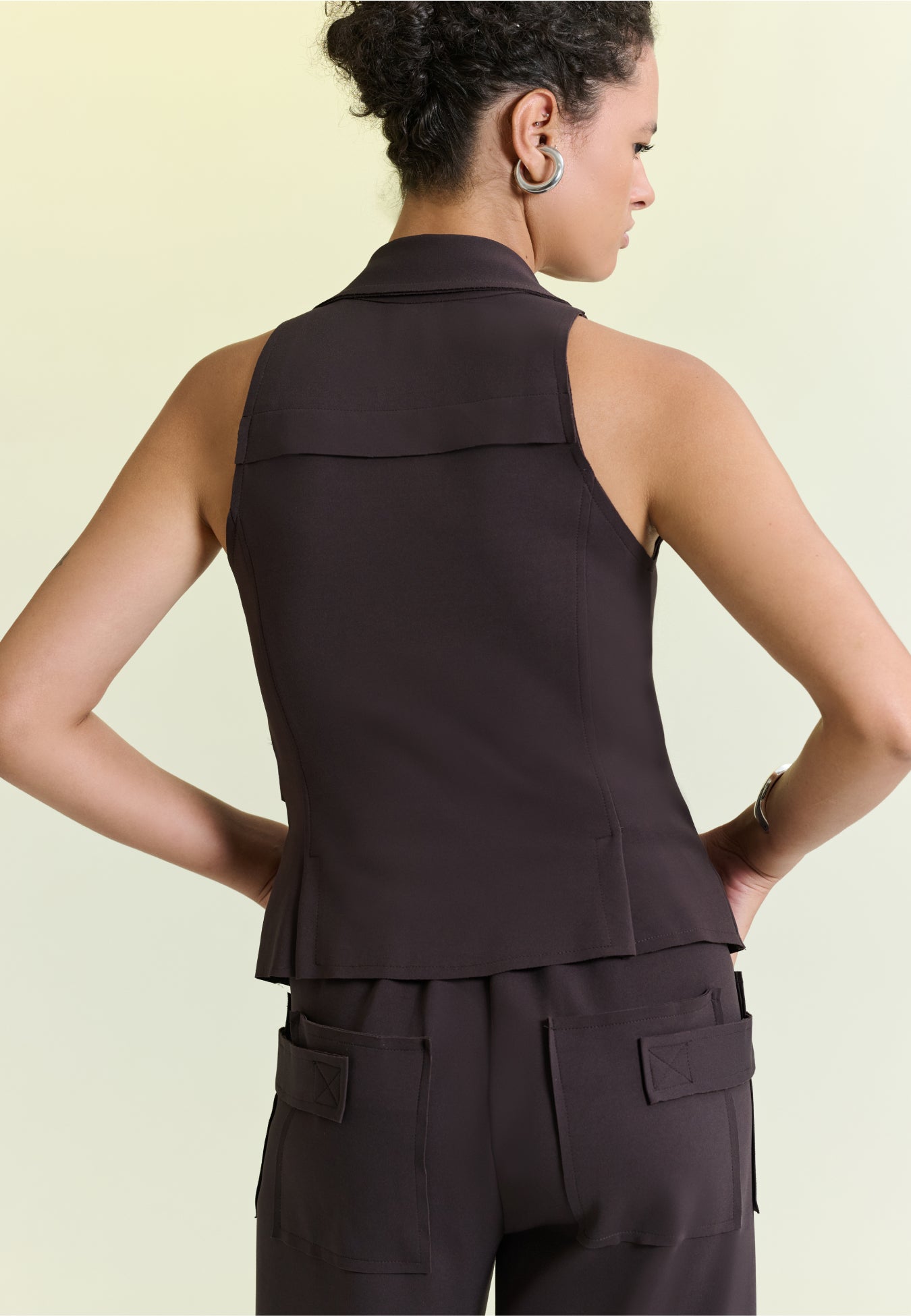 Camisa Alfaiataria Sem Manga