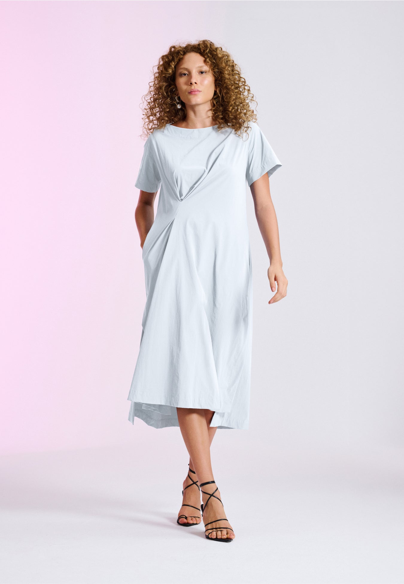 Vestido Midi Drapeado