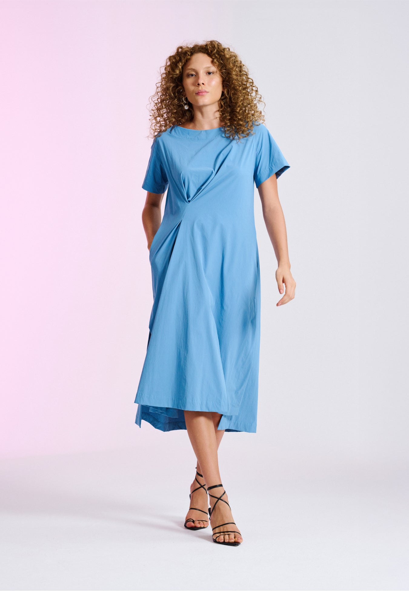 Vestido Midi Drapeado