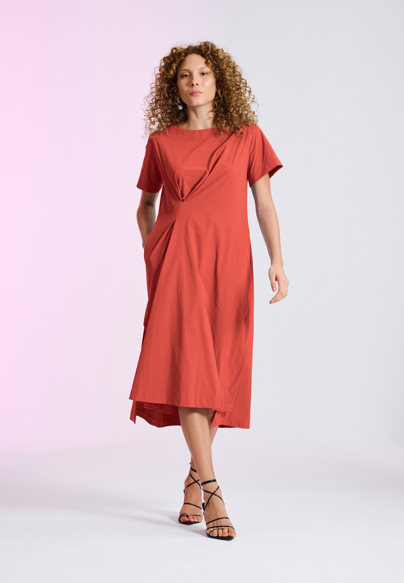 Vestido Midi Drapeado