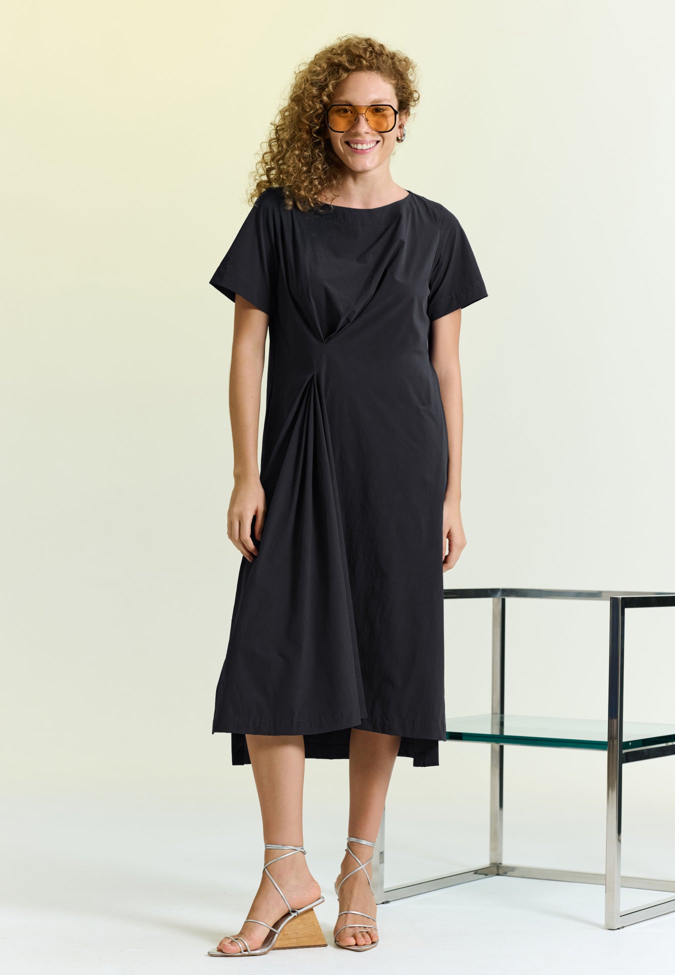 Vestido Midi Drapeado