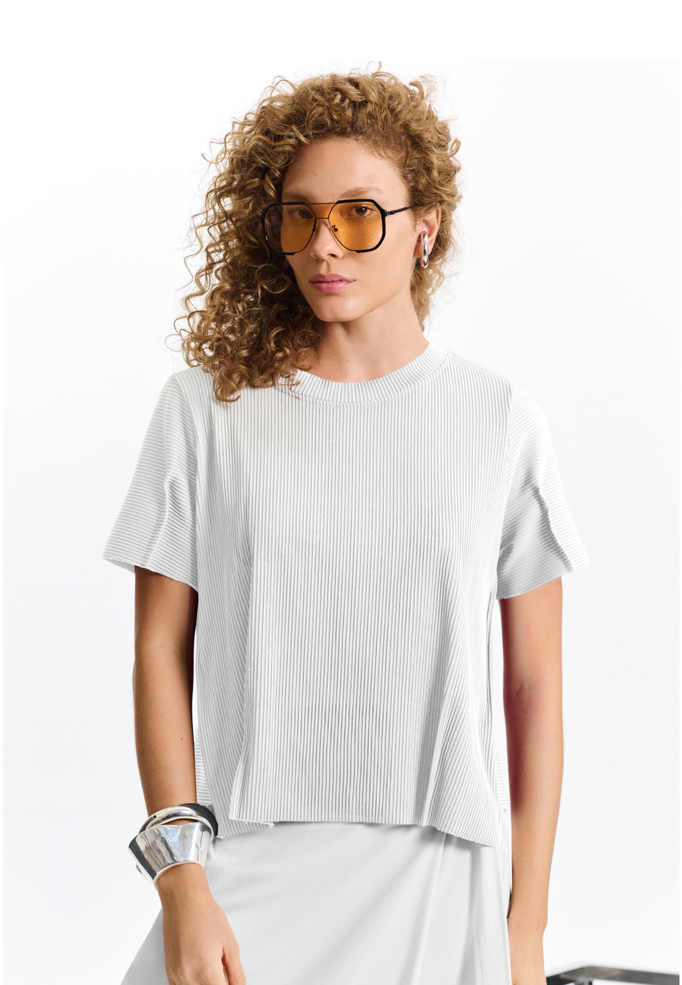 T-shirt Canelada Plissê