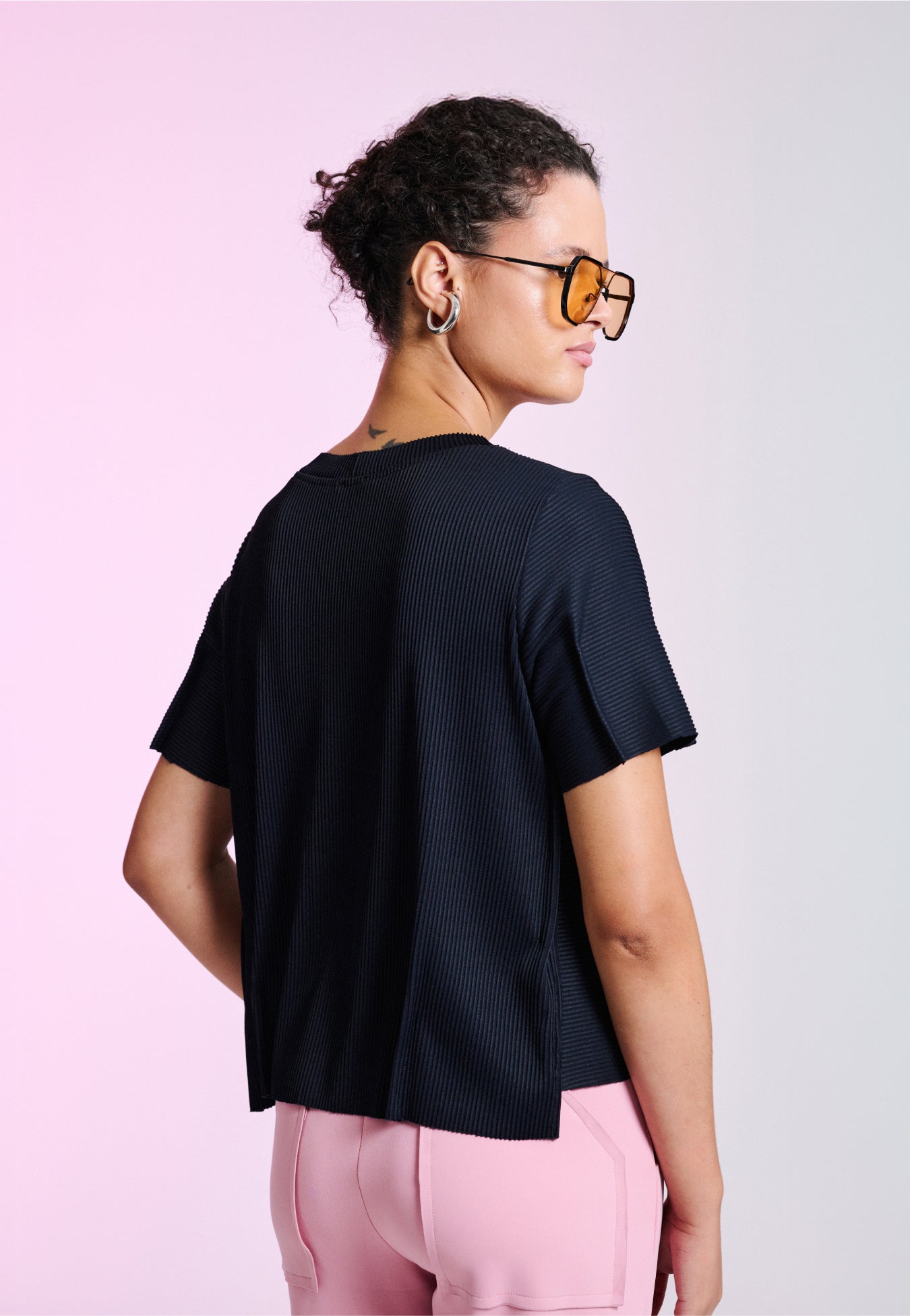 T-shirt Canelada Plissê