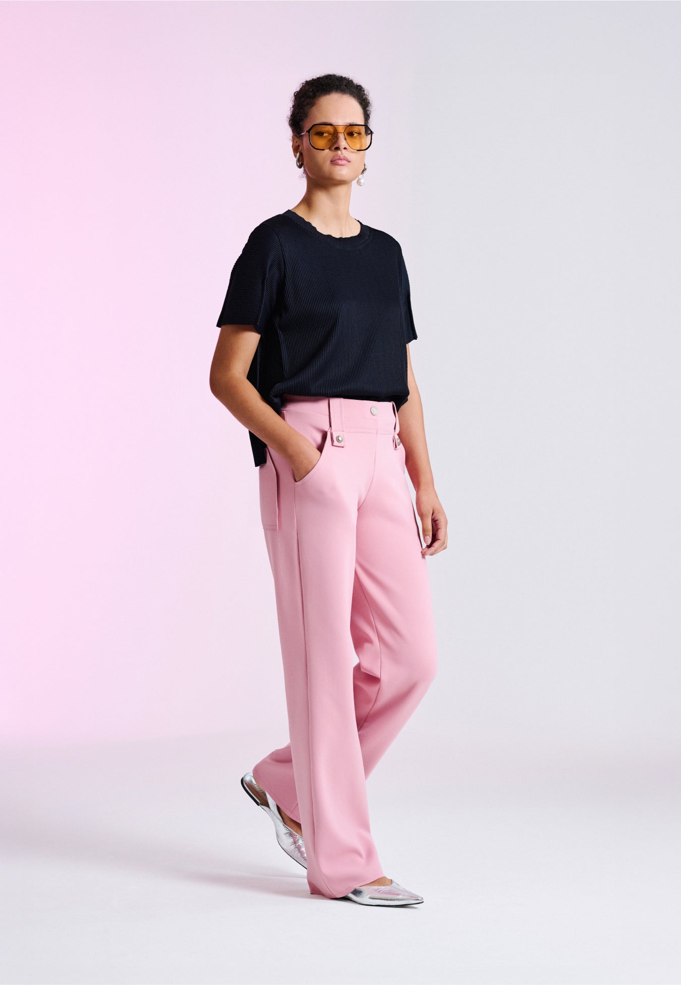 T-shirt Canelada Plissê