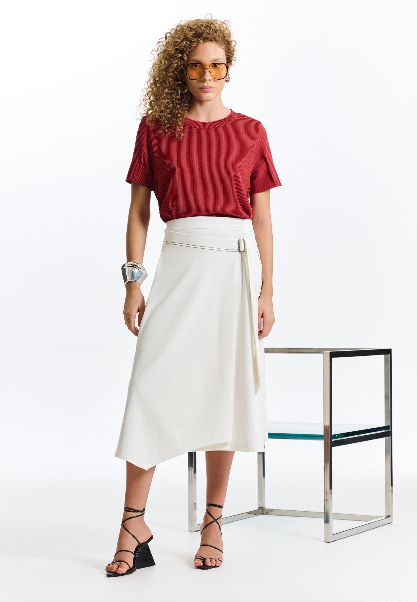 T-shirt Canelada Plissê