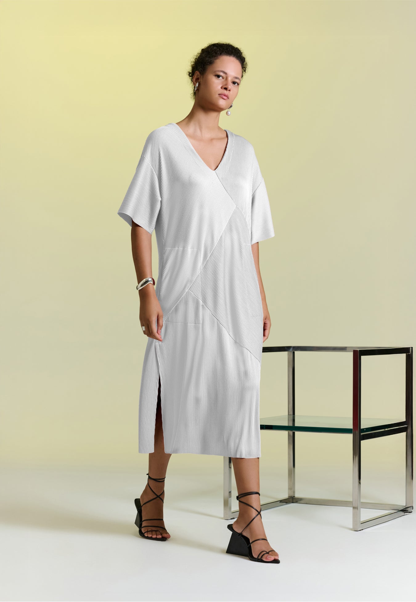 Vestido T-shirt Decote V