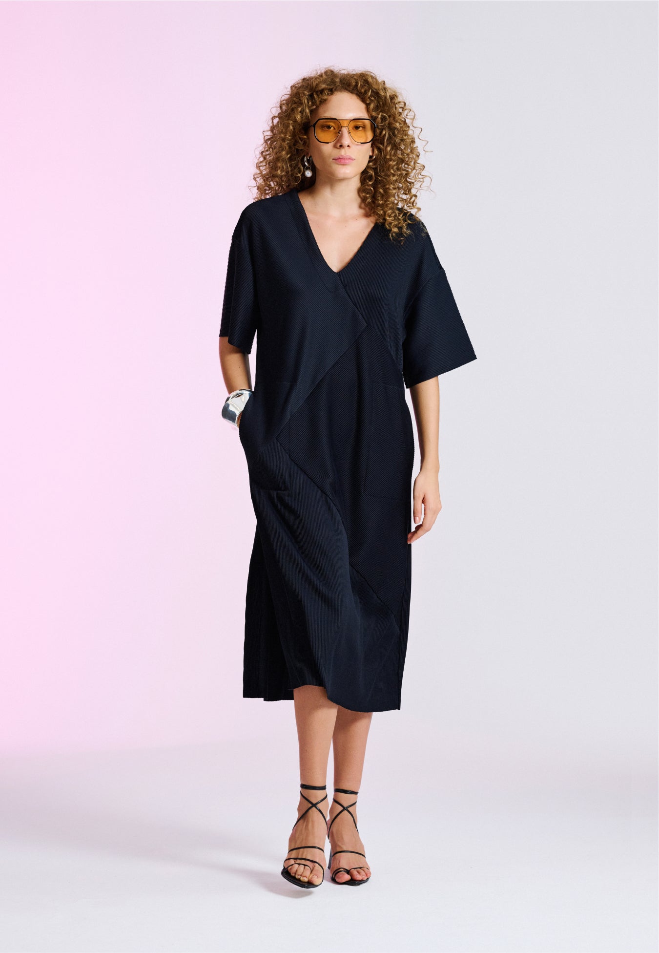 Vestido T-shirt Decote V