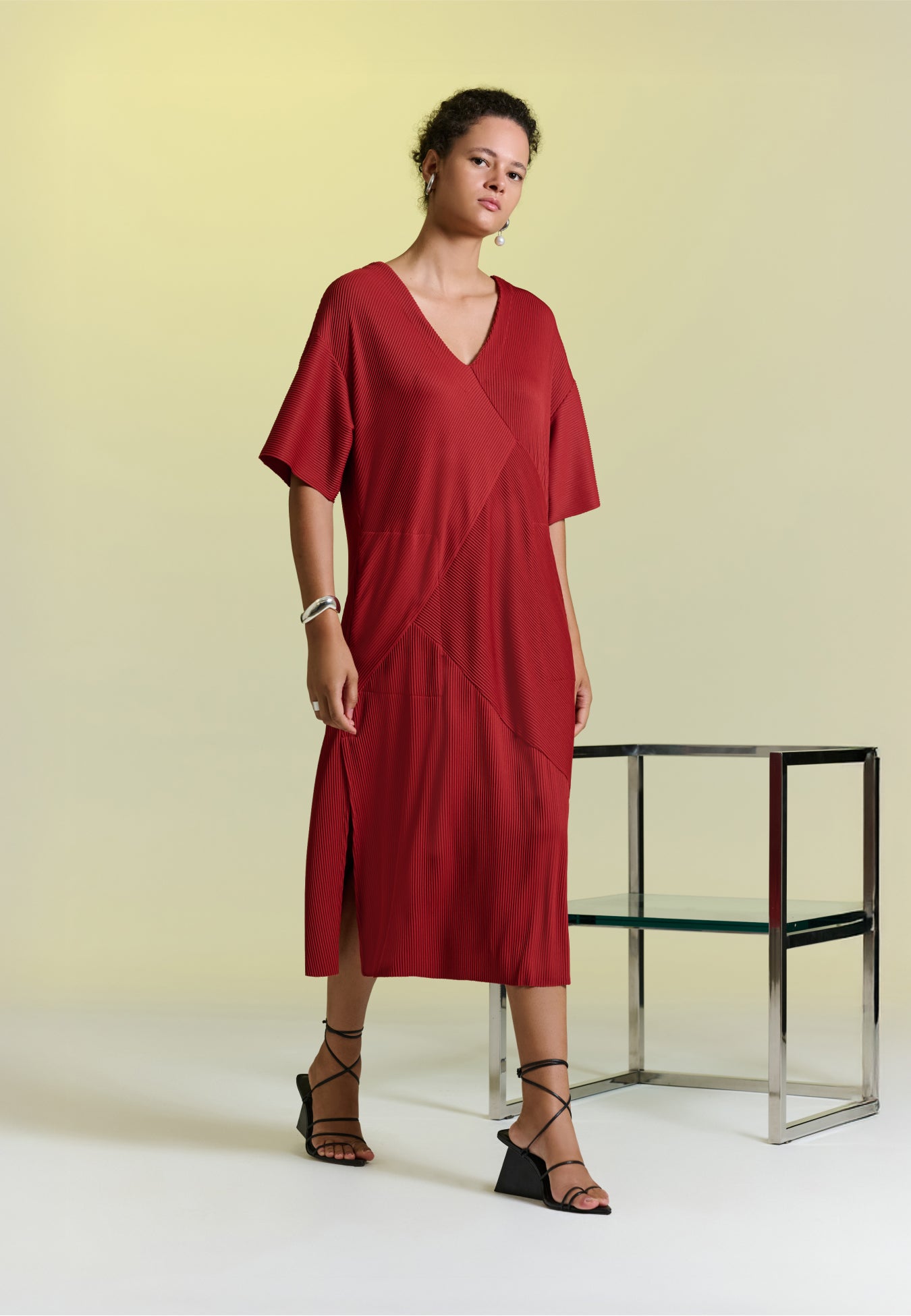 Vestido T-shirt Decote V