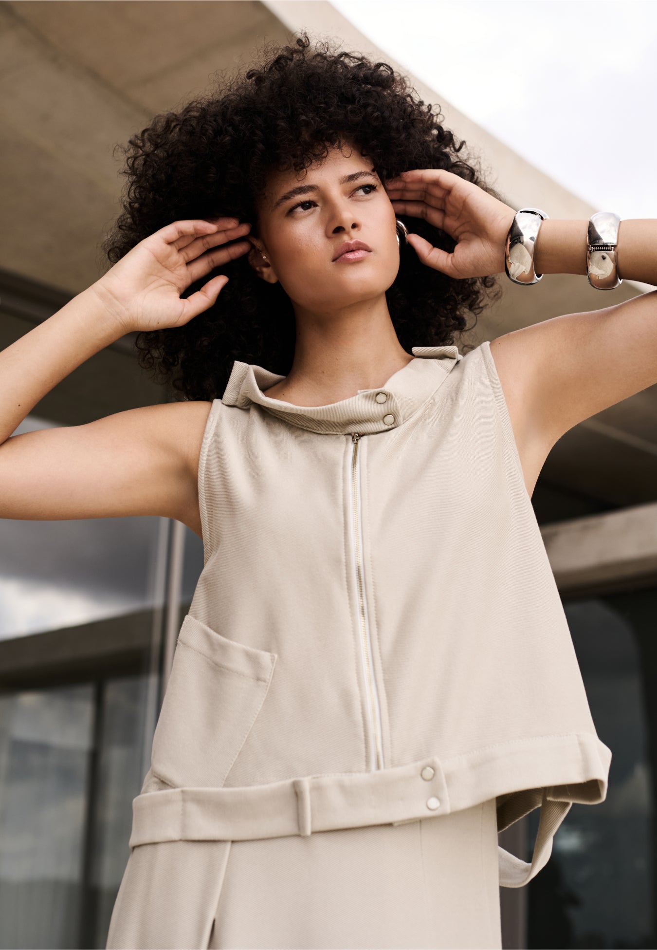 Colete Assimétrico Sarja