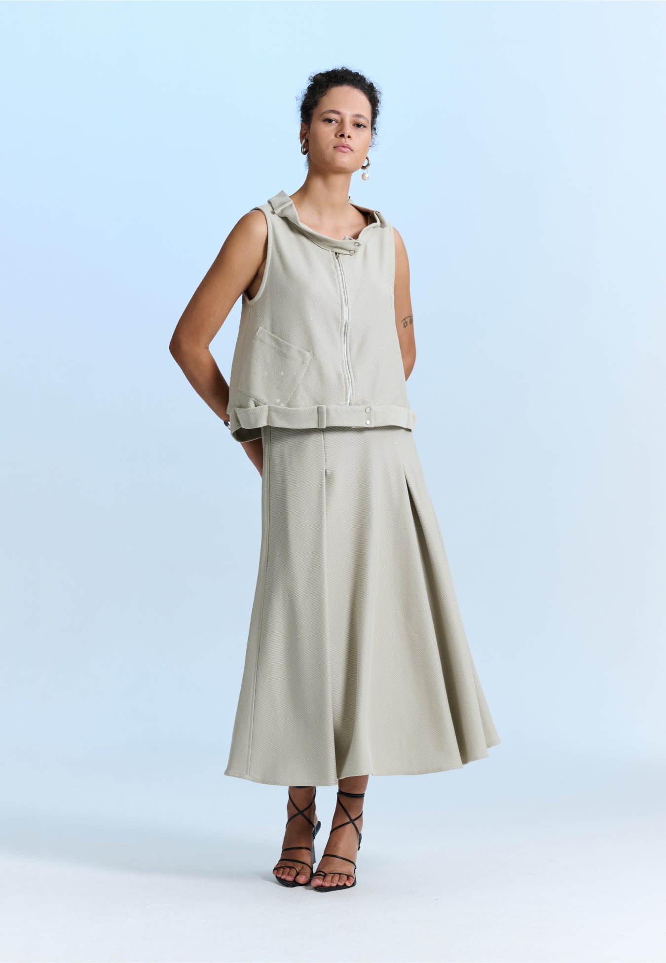 Colete Assimétrico Sarja