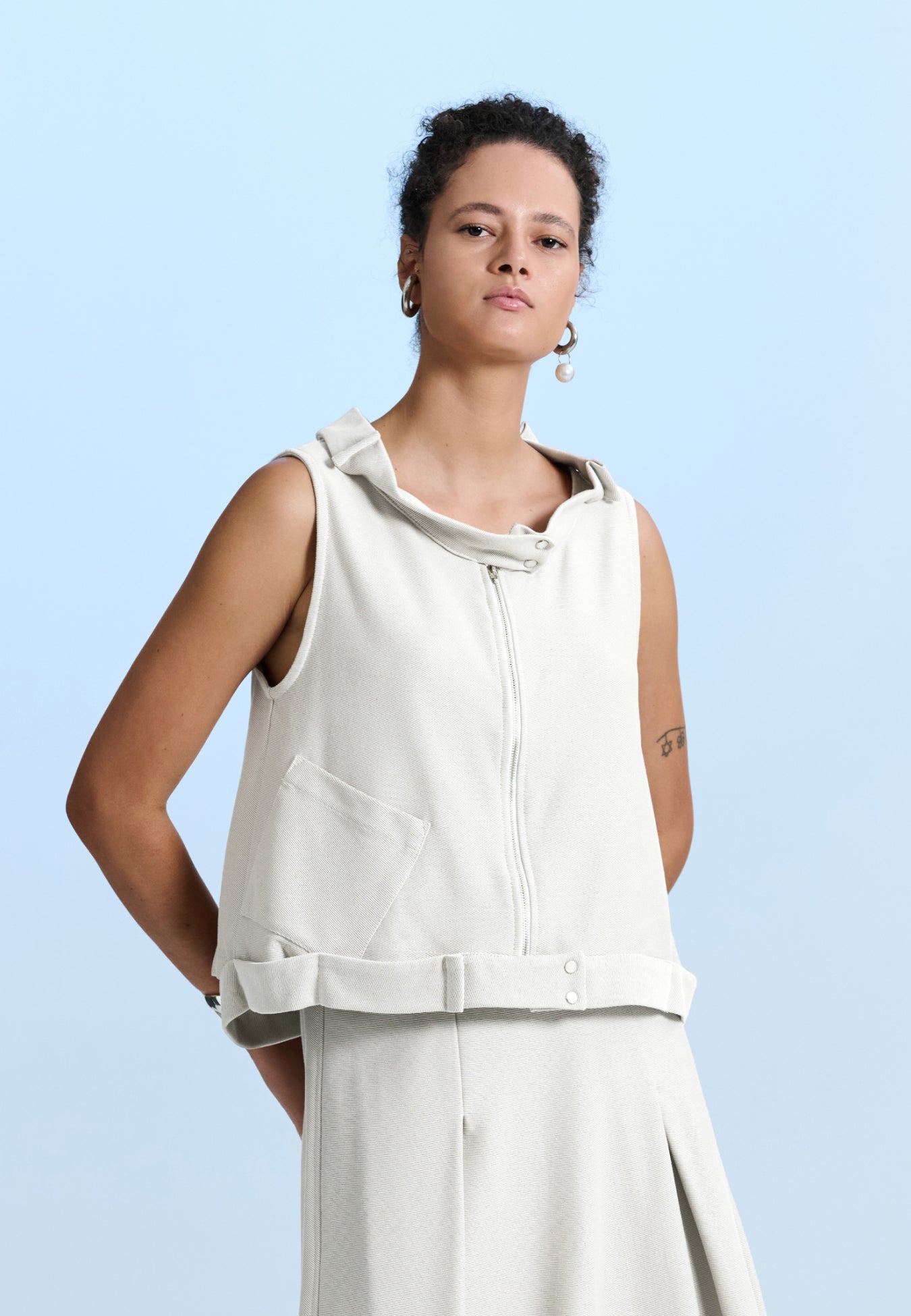 Colete Assimétrico Sarja