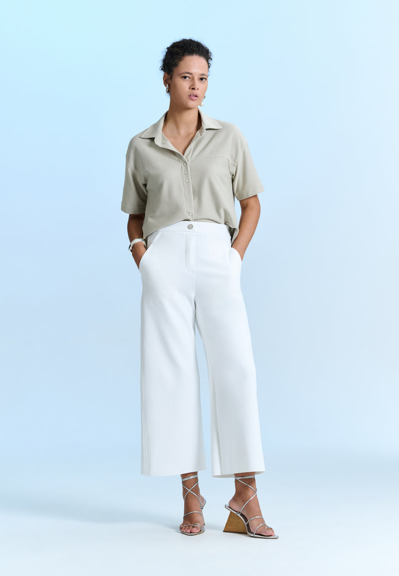 Calça Wide Bolso Faca