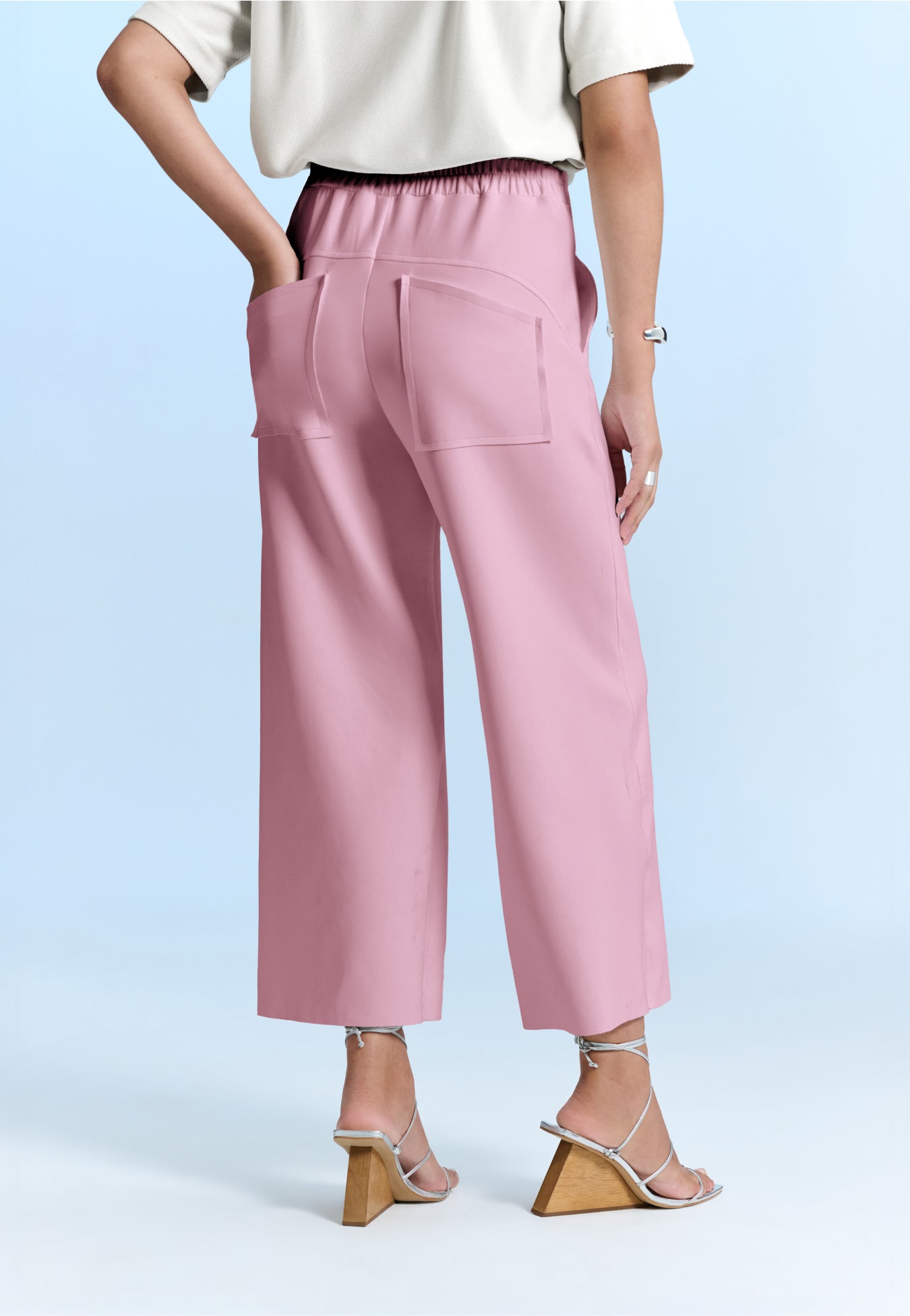 Calça Wide Bolso Faca