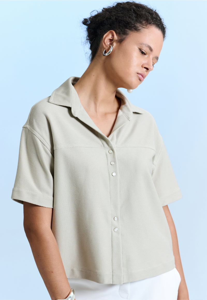 Camisa Manga Curta Sarja